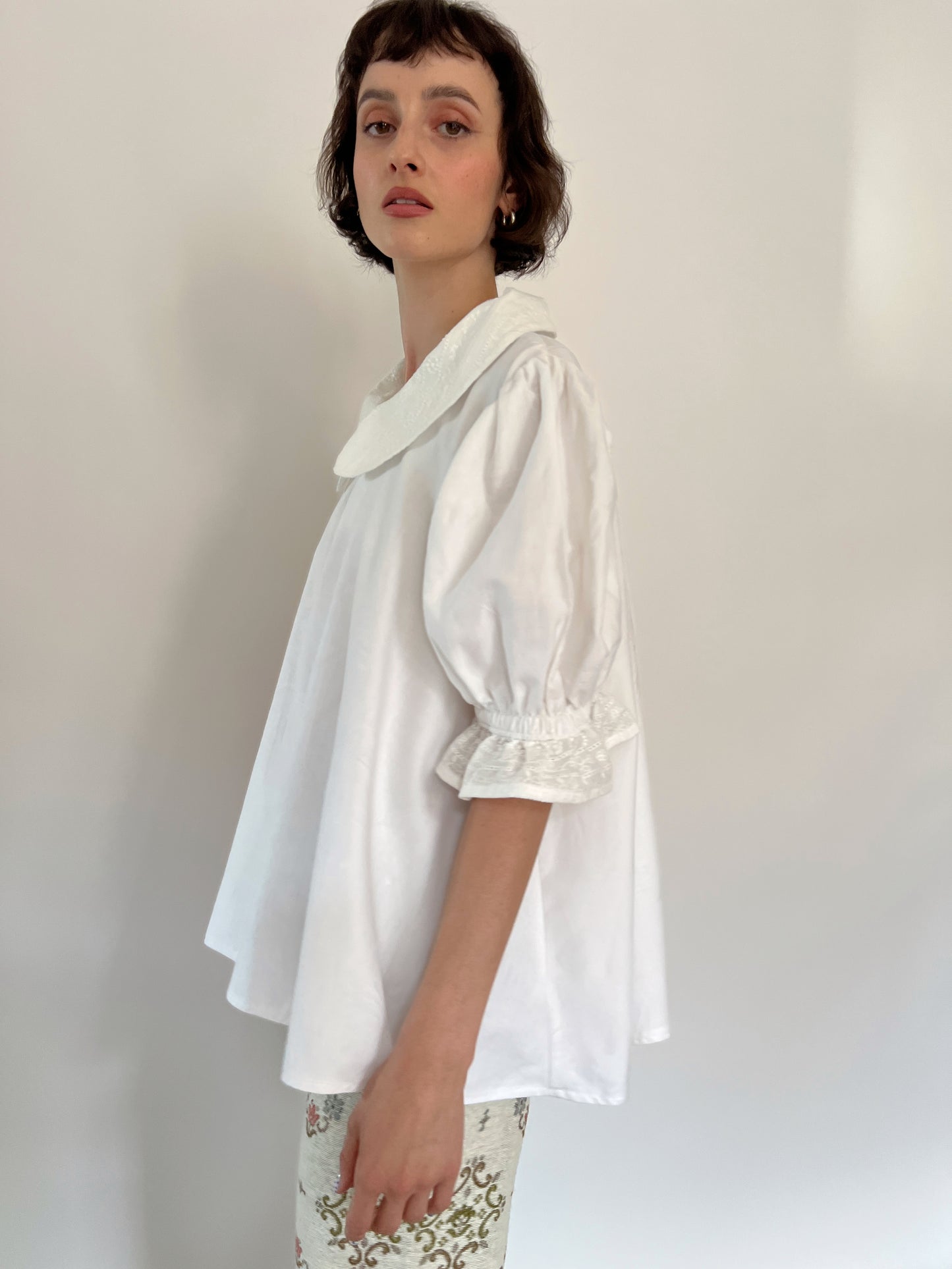 Reworked cotton shirt