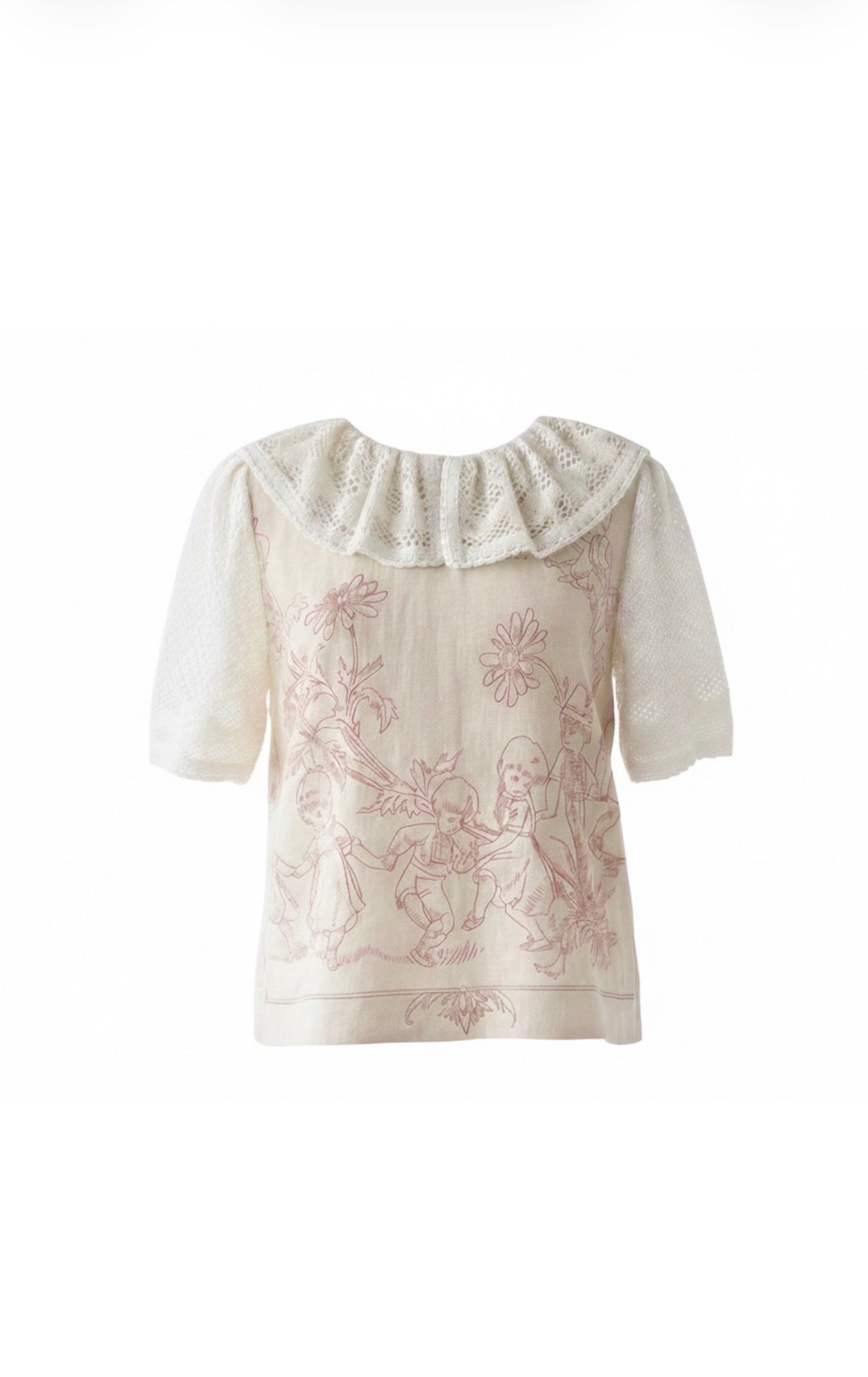 Reworked Shirt Children Emboidery