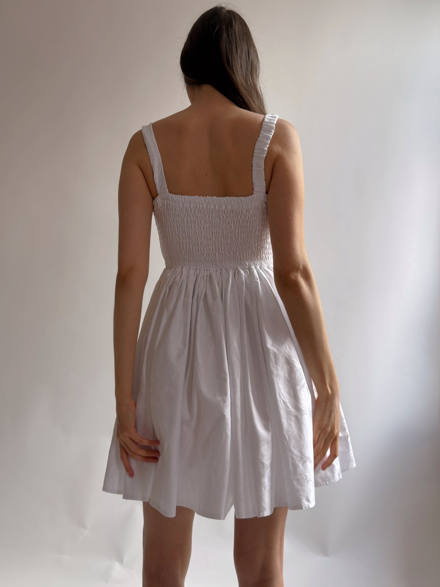 Crochet swans dress