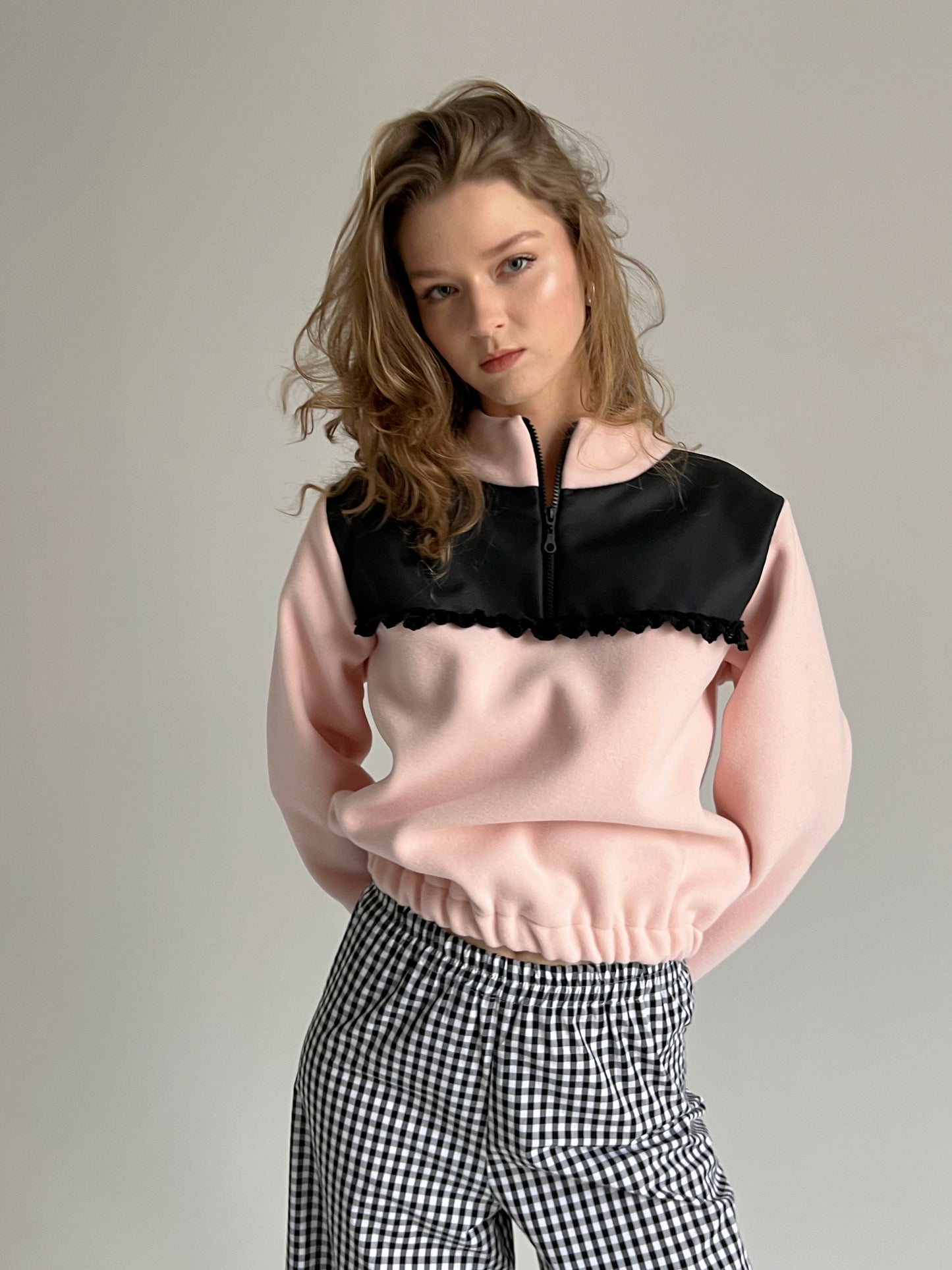 Baby Pink Woolen Pullover