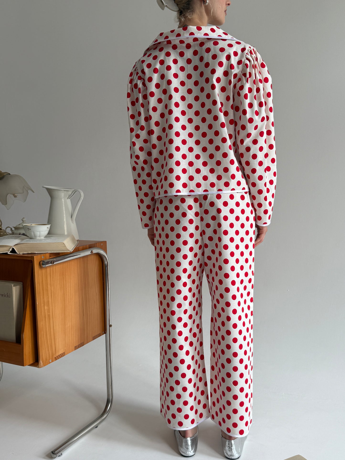 Cotton Red Polka Dots Pyjama