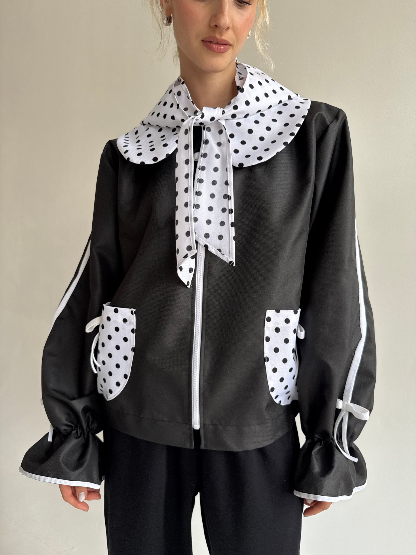Waterproof polka dots jacket