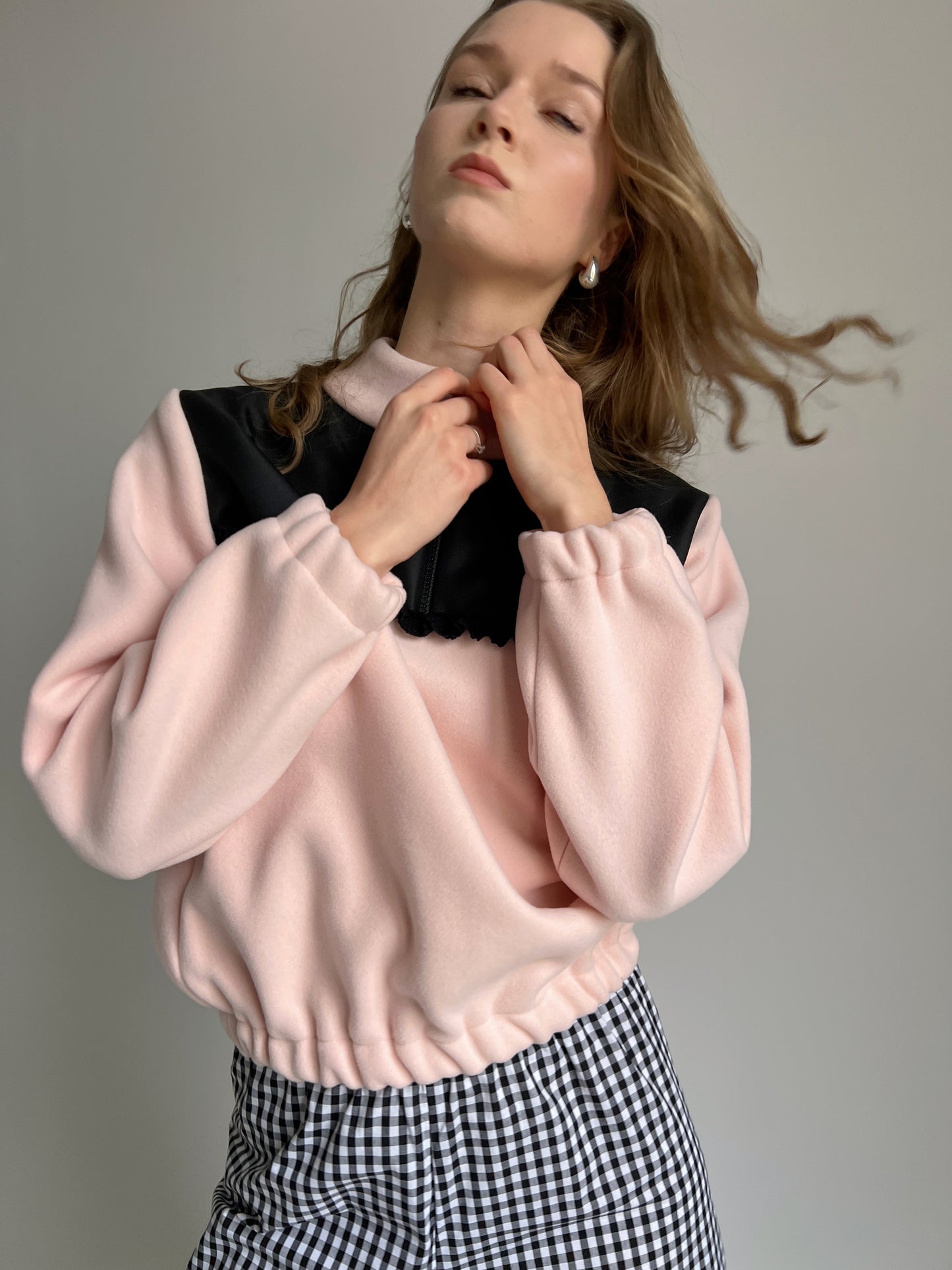 Baby Pink Woolen Pullover