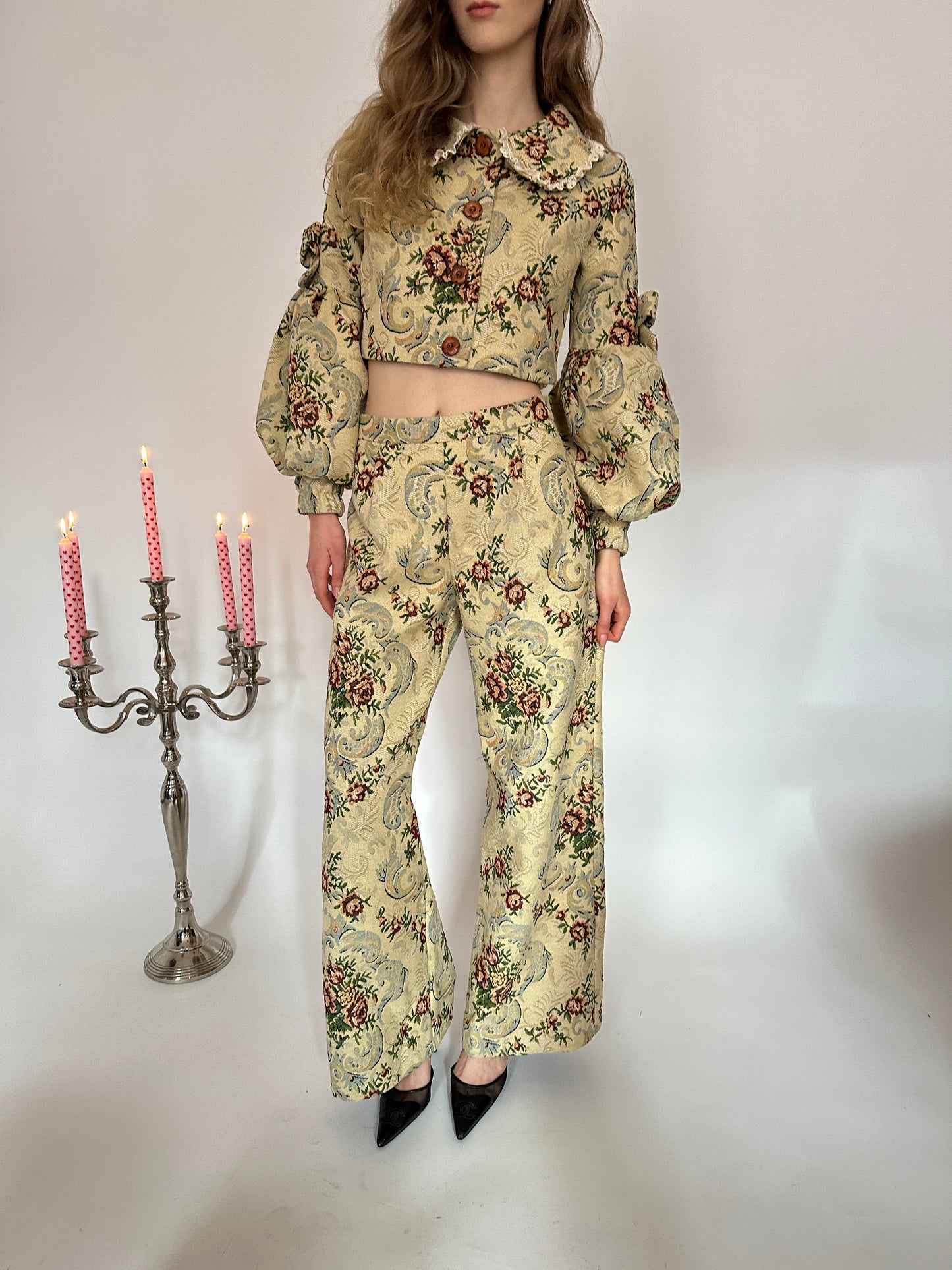 Floral Royal Trousers