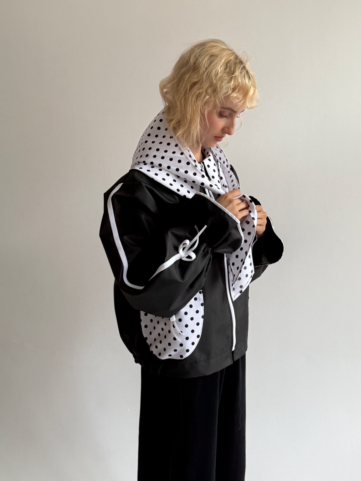 Waterproof polka dots jacket