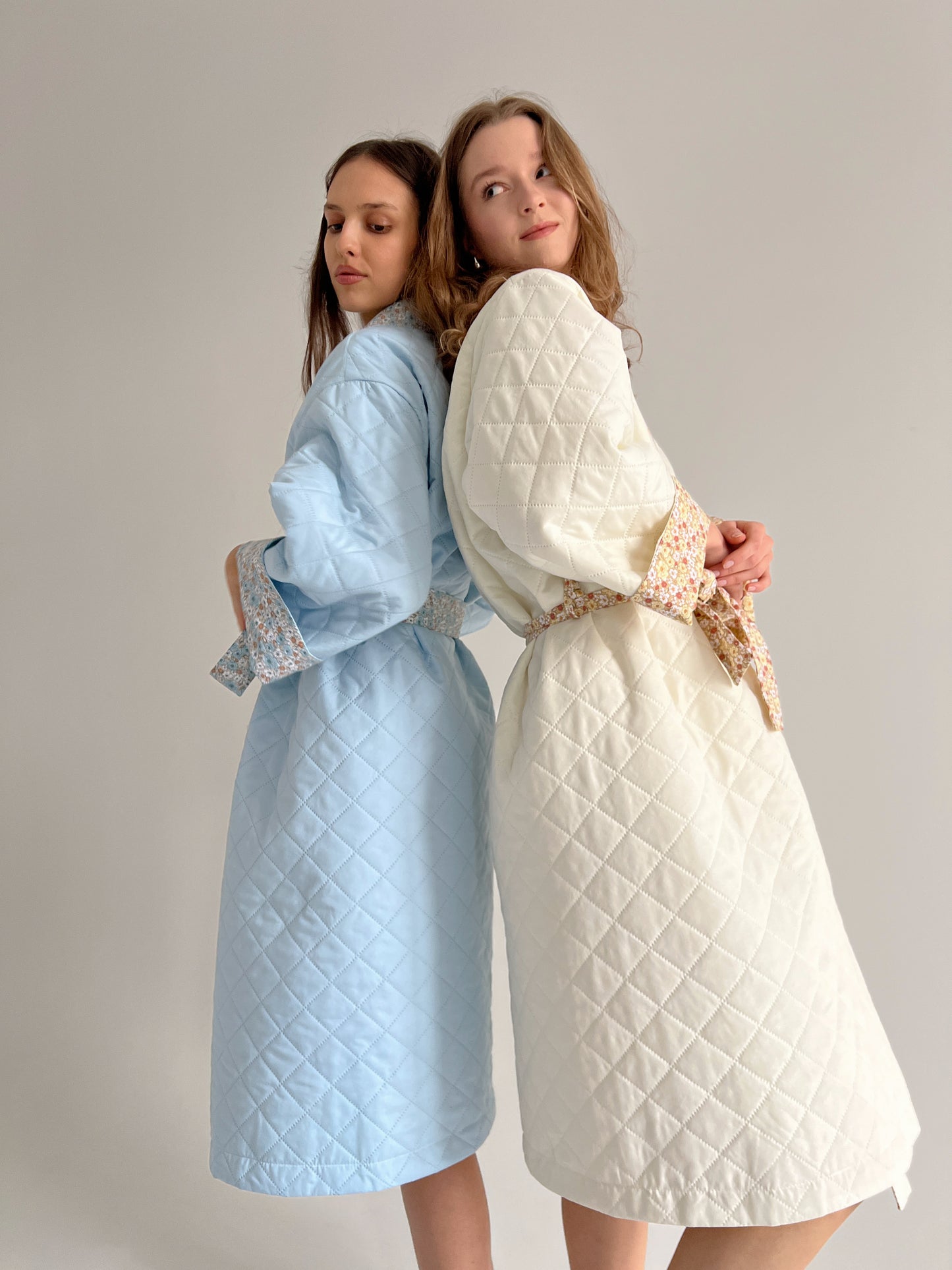 Baby blue robe