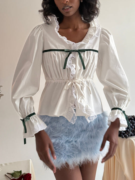 White Romance Blouse