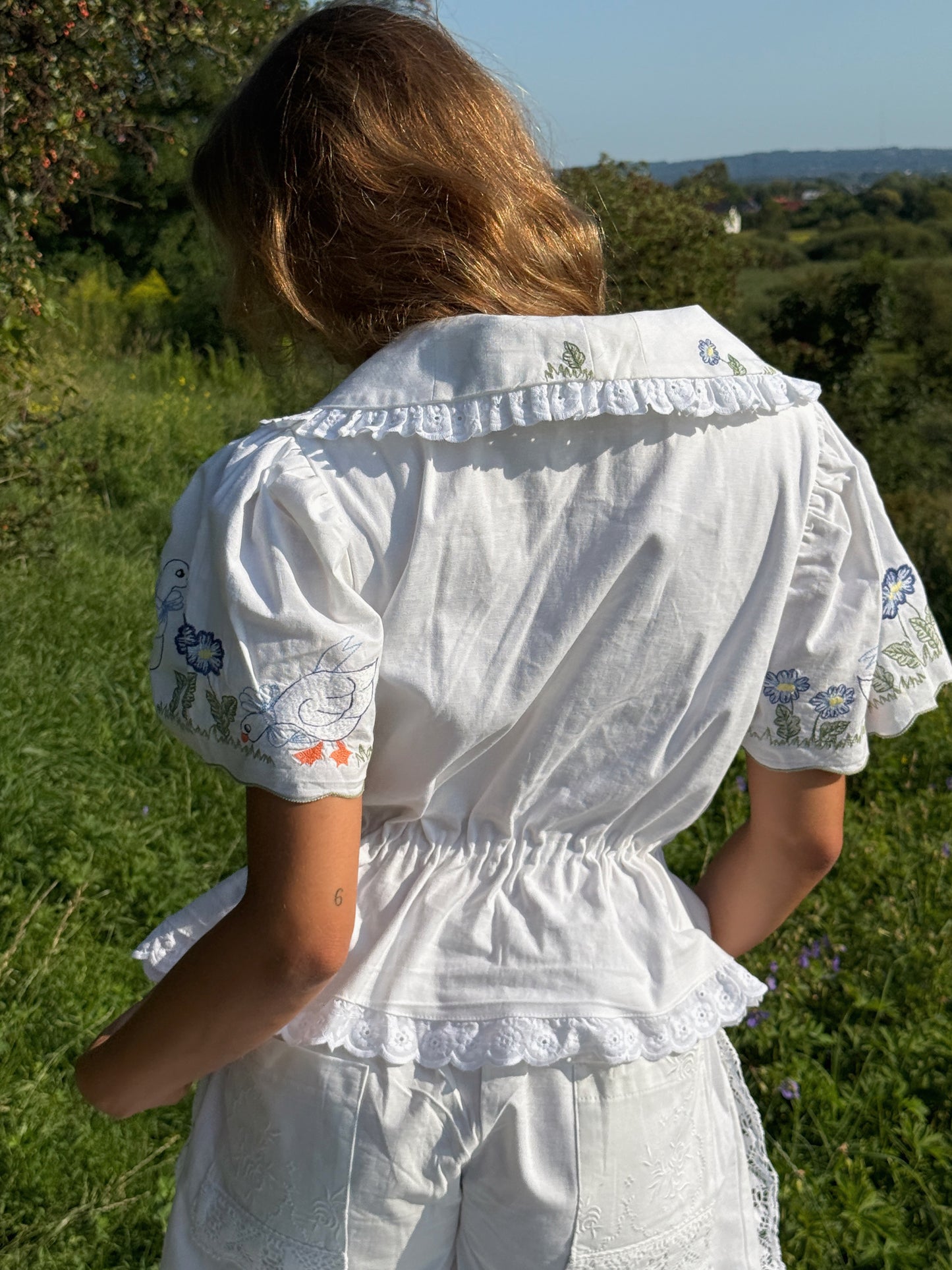 Reworked Duck Embroidery Shirt