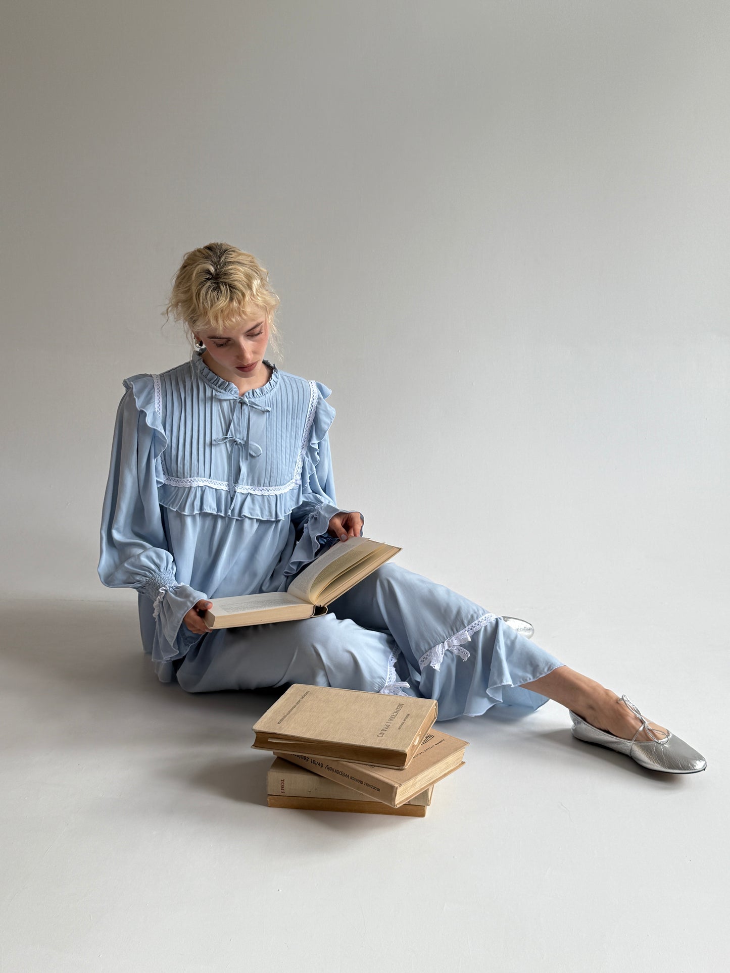 Baby Blue Swan Pyjama