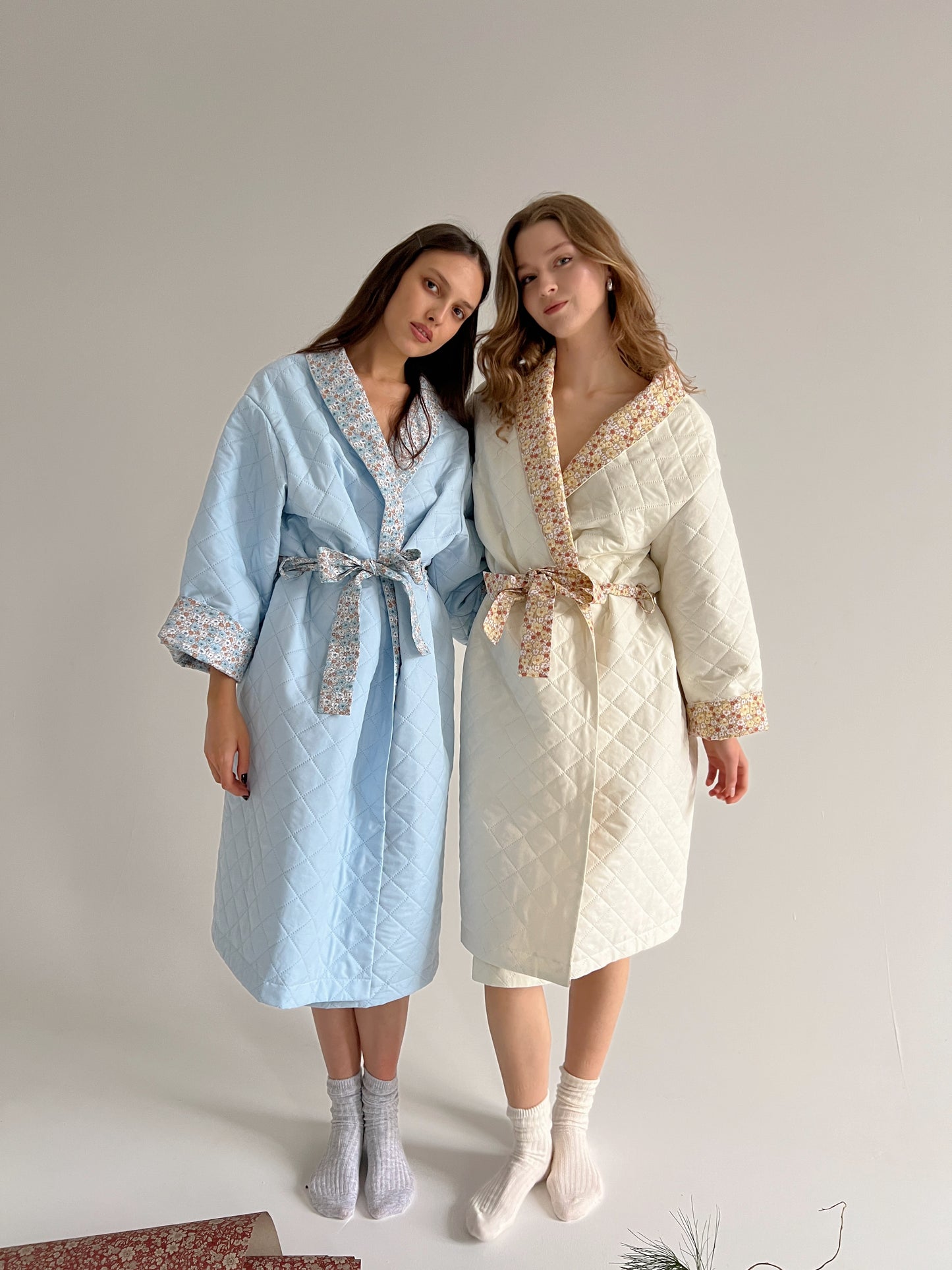 Baby blue robe