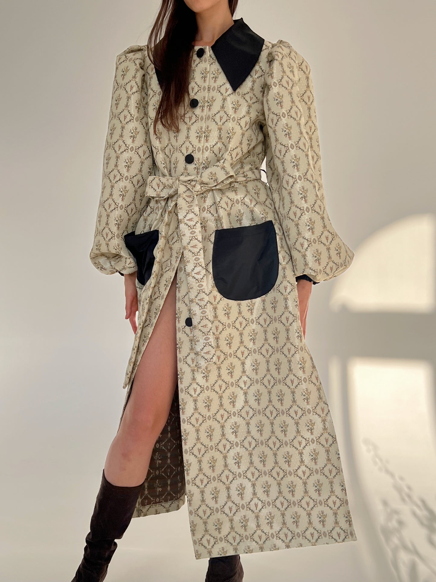 Trench Coat Jacquard Piano