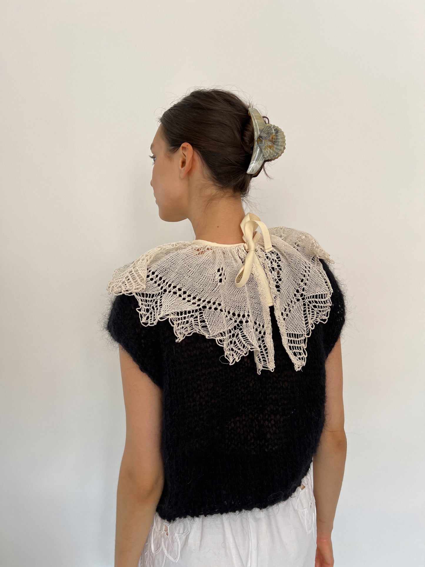 Reworked doily lace collar