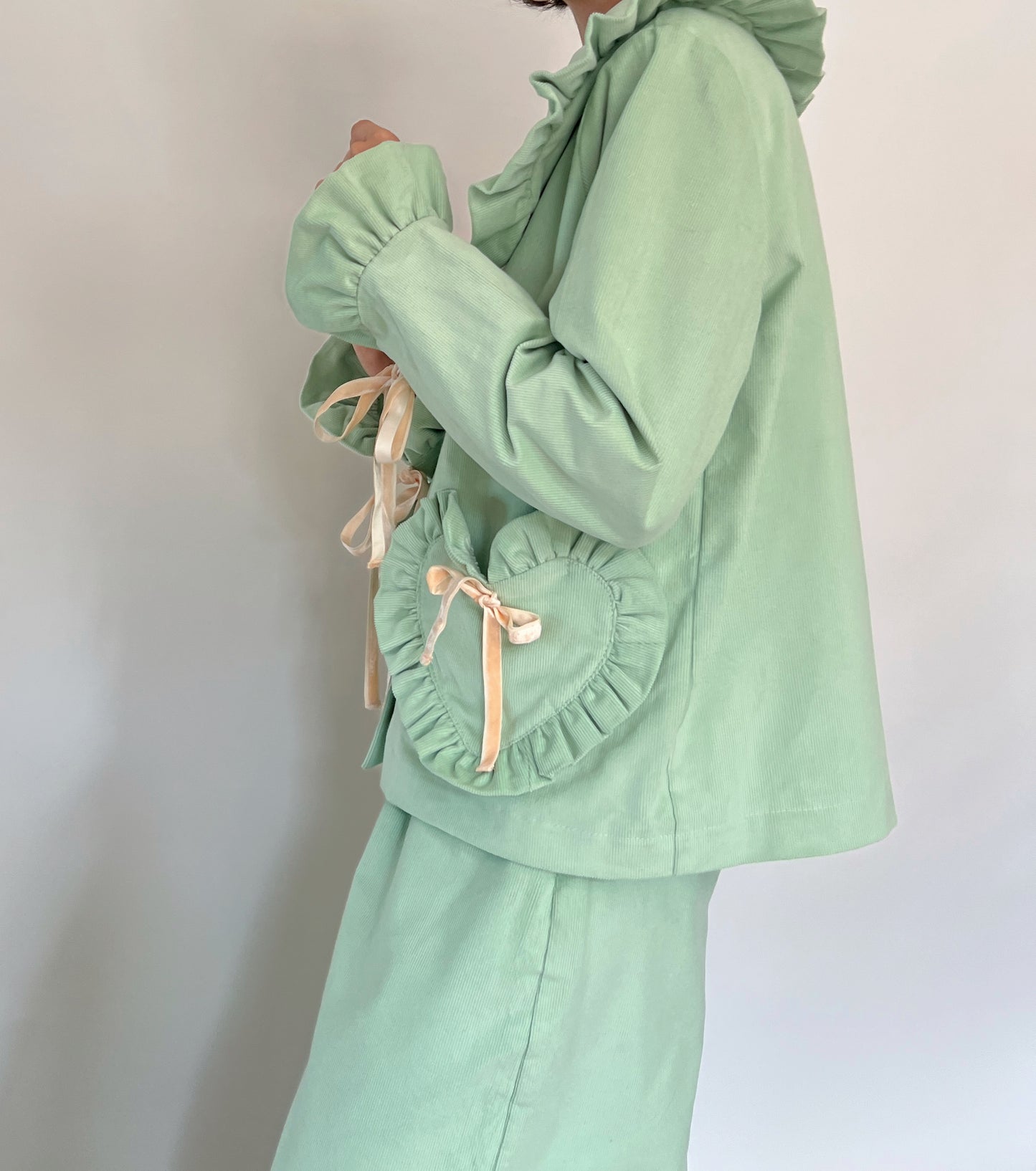 Mint corduroy set