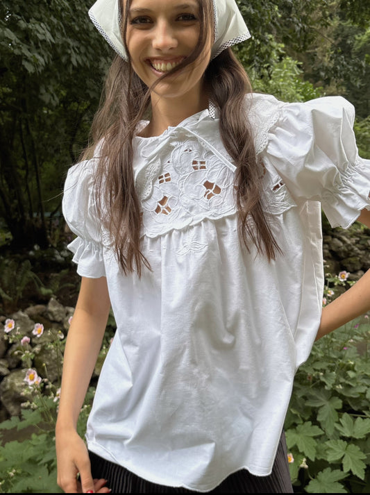 Reworked Mismatched Collar Shirt