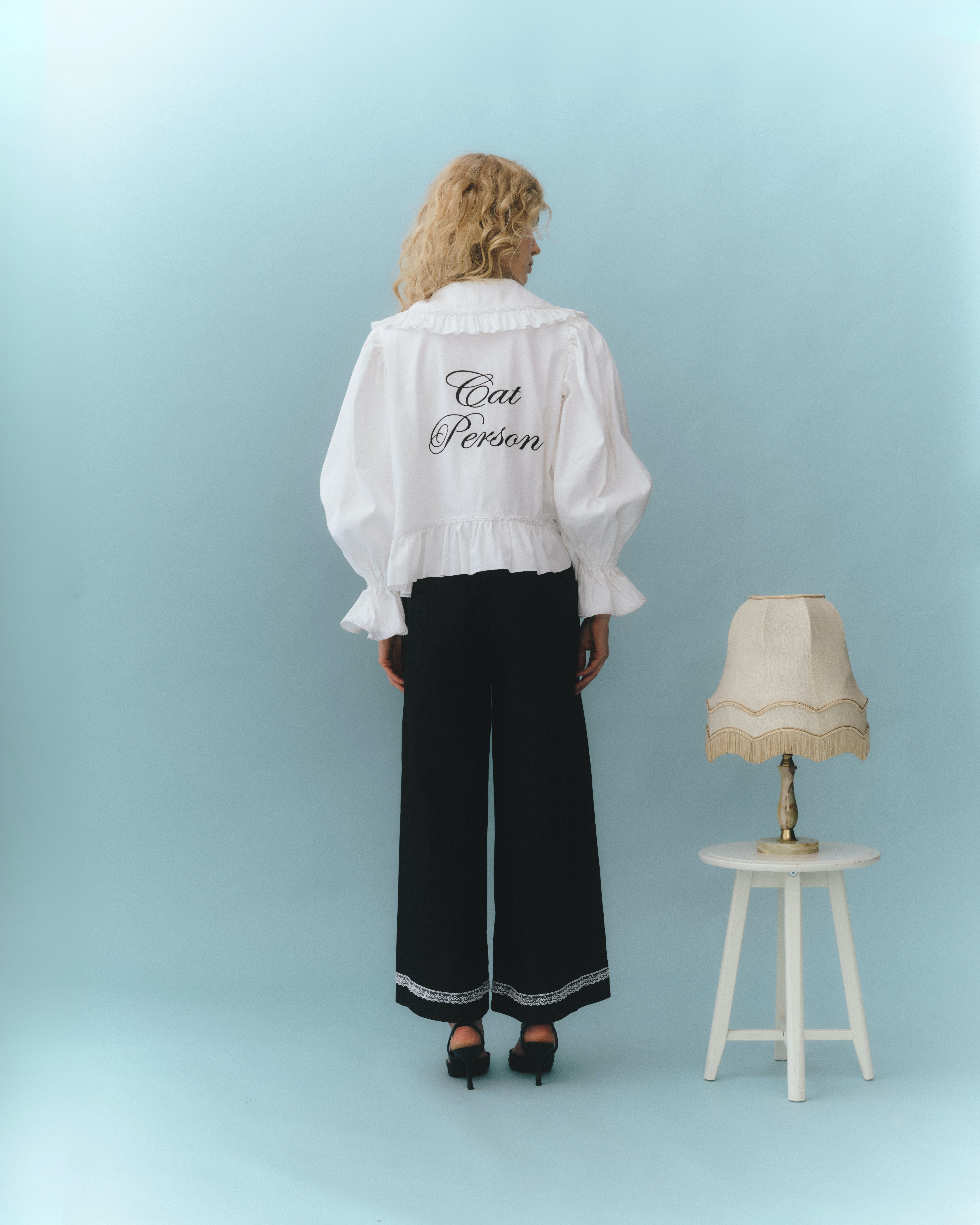 Cat Person Cotton Shirt