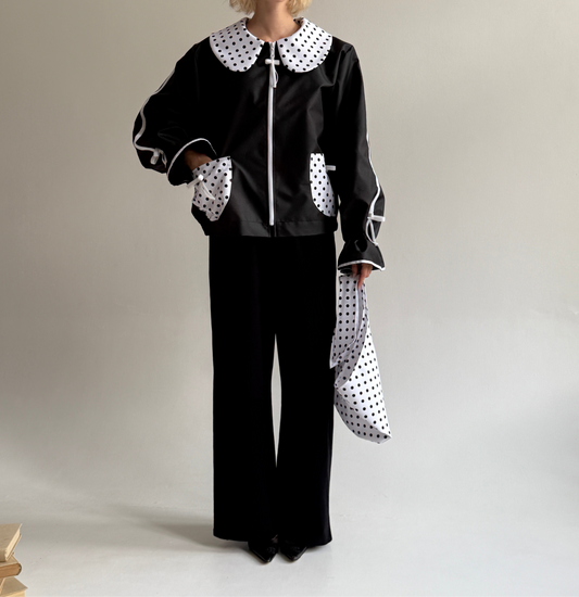 Waterproof polka dots jacket