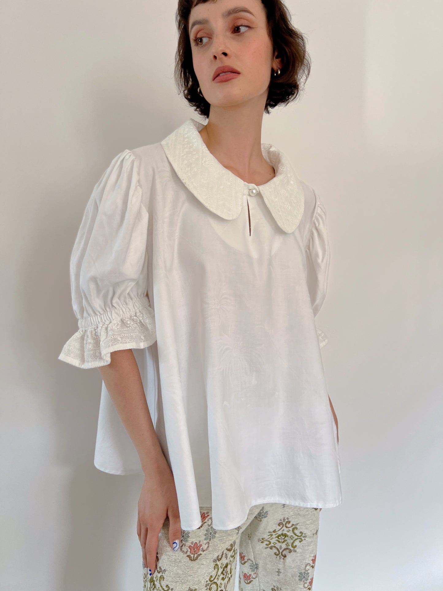 Reworked cotton shirt