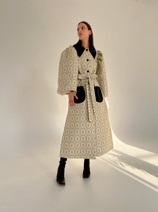 Trench Coat Jacquard Piano